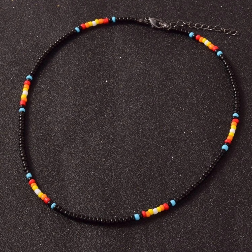 🖤 Awesome Colorful Glass Beaded Necklace 🖤